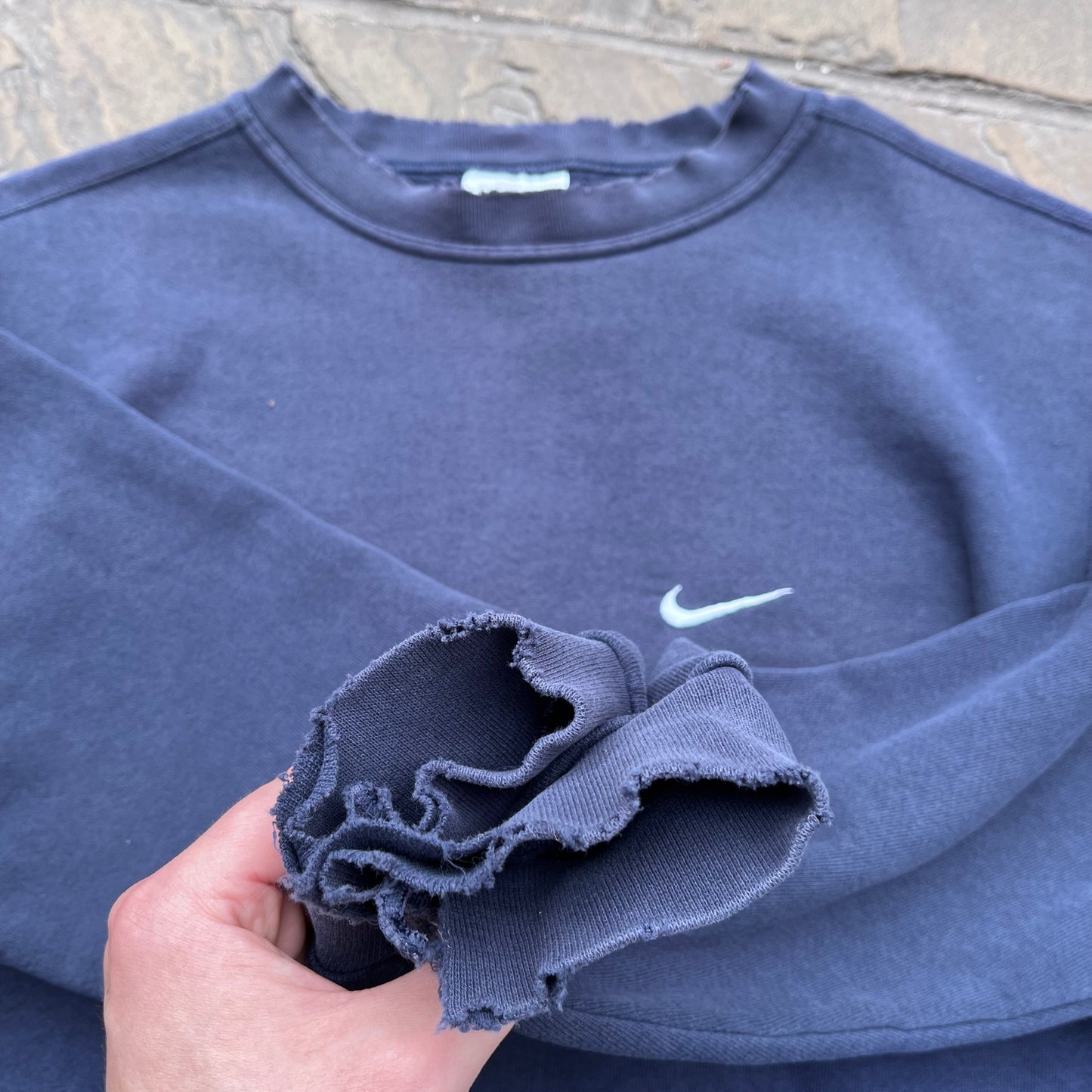 Nike Navy Distressed S/S