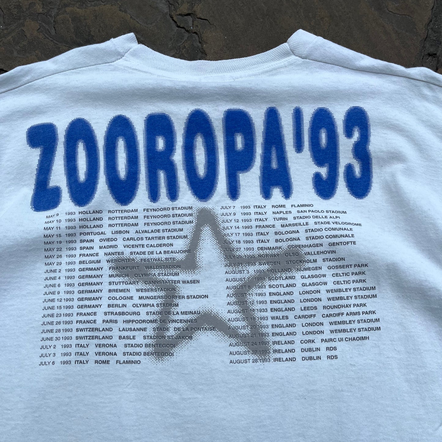U2 Zooropa '93 tee