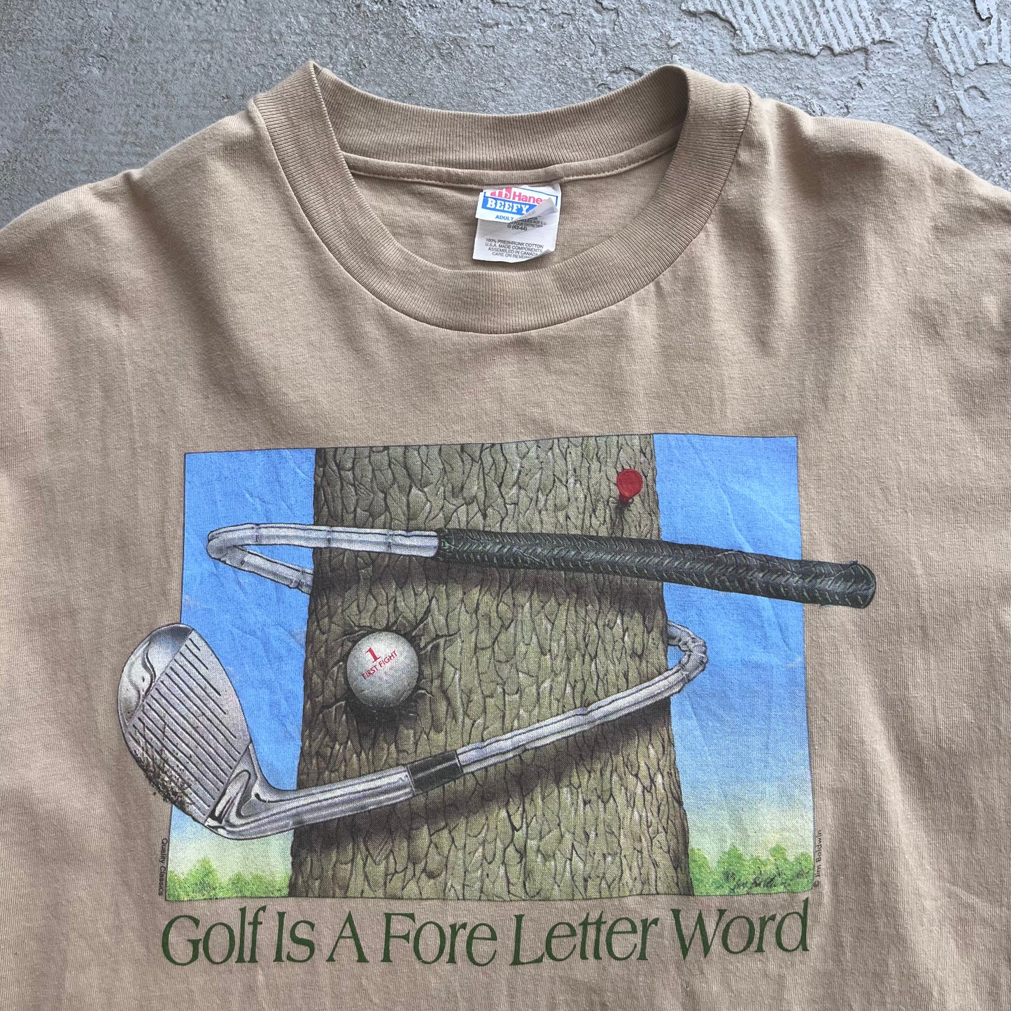 Golf.. Fore Letter Tee