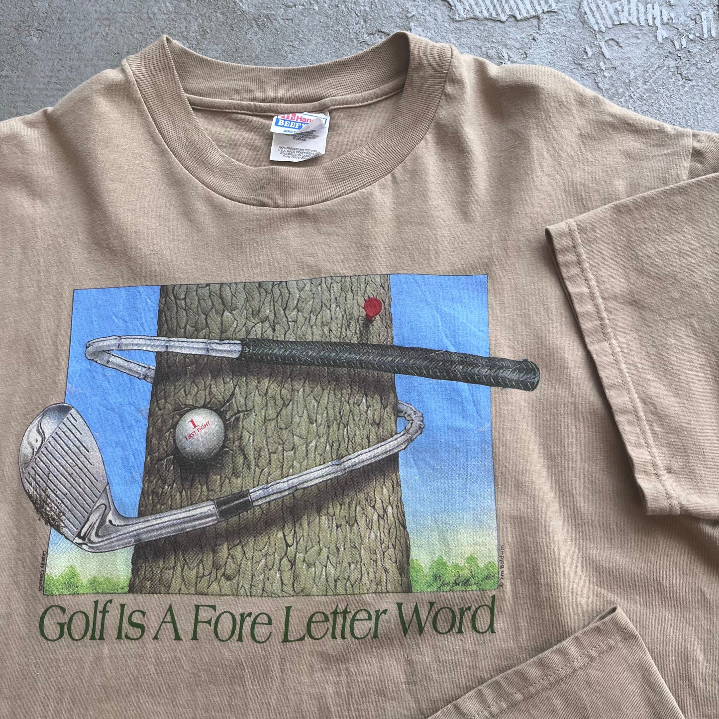 Golf.. Fore Letter Tee