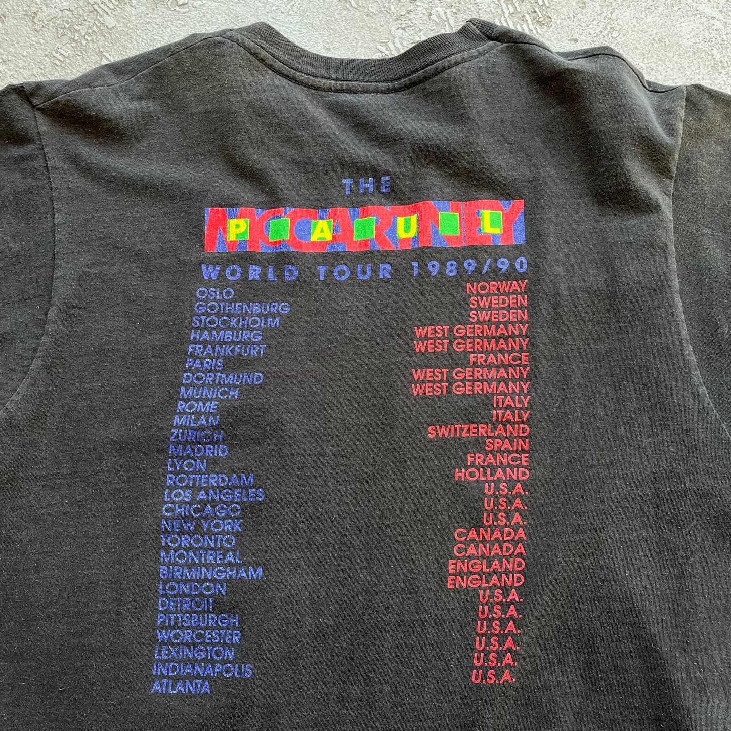 Paul McCartney '89/90 Tee