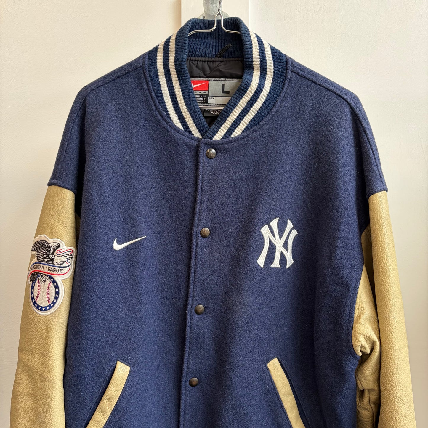 New York Yankees 90s Leather Bomber