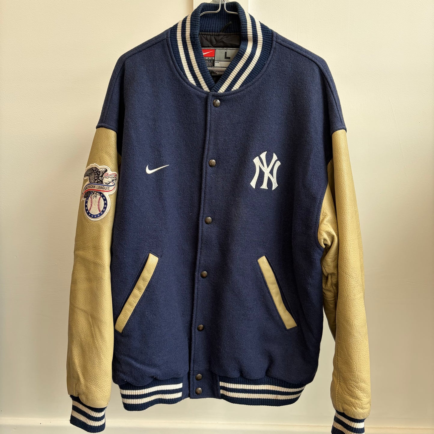 New York Yankees 90s Leather Bomber