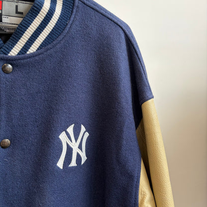 New York Yankees 90s Leather Bomber