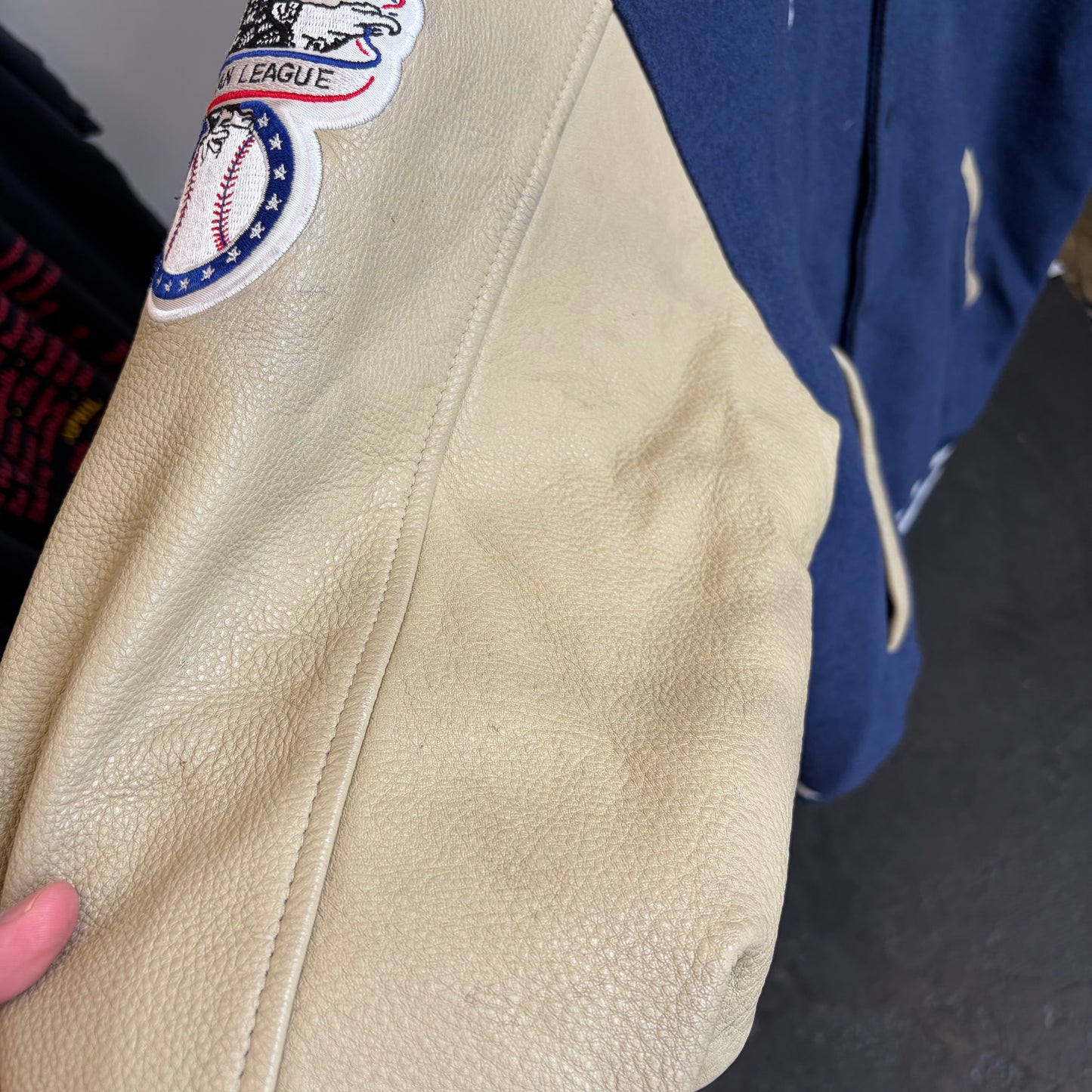 New York Yankees 90s Leather Bomber