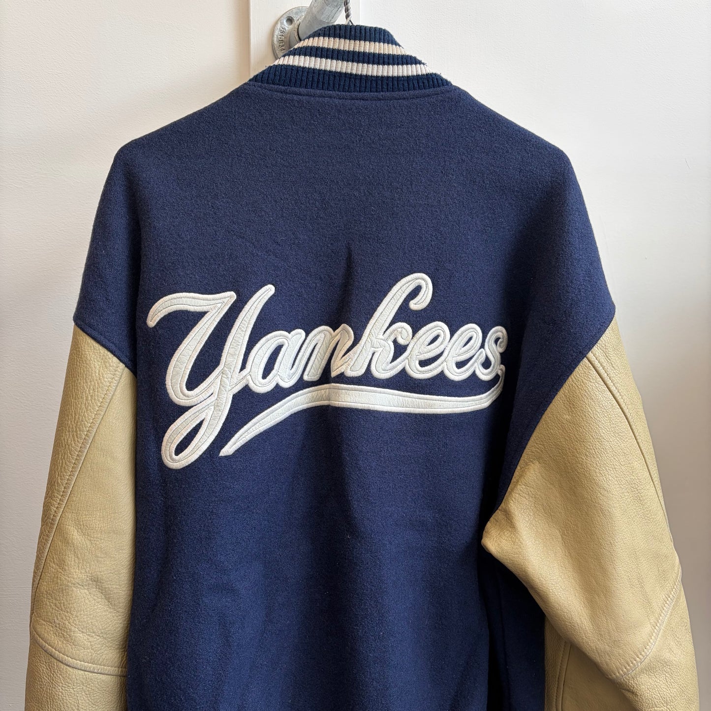 New York Yankees 90s Leather Bomber