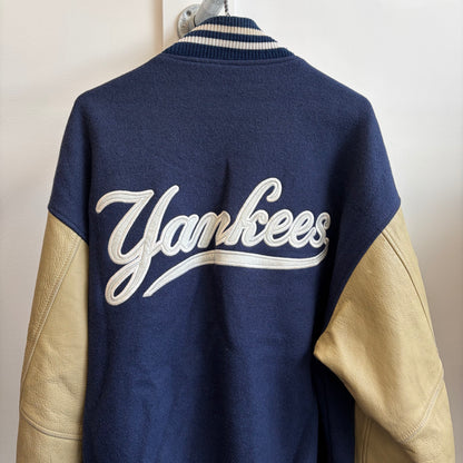 New York Yankees 90s Leather Bomber