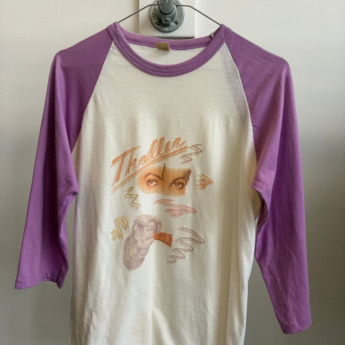 Michael Jackson Thriller 80s raglan