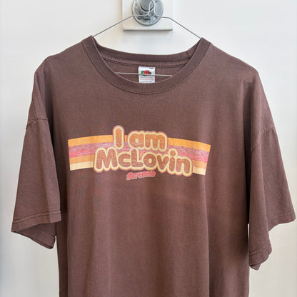 Superbad 2008 dark brown tee