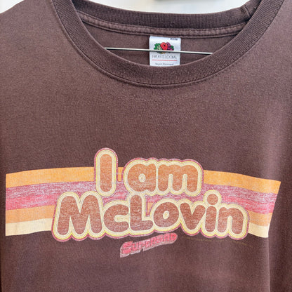 Superbad 2008 dark brown tee