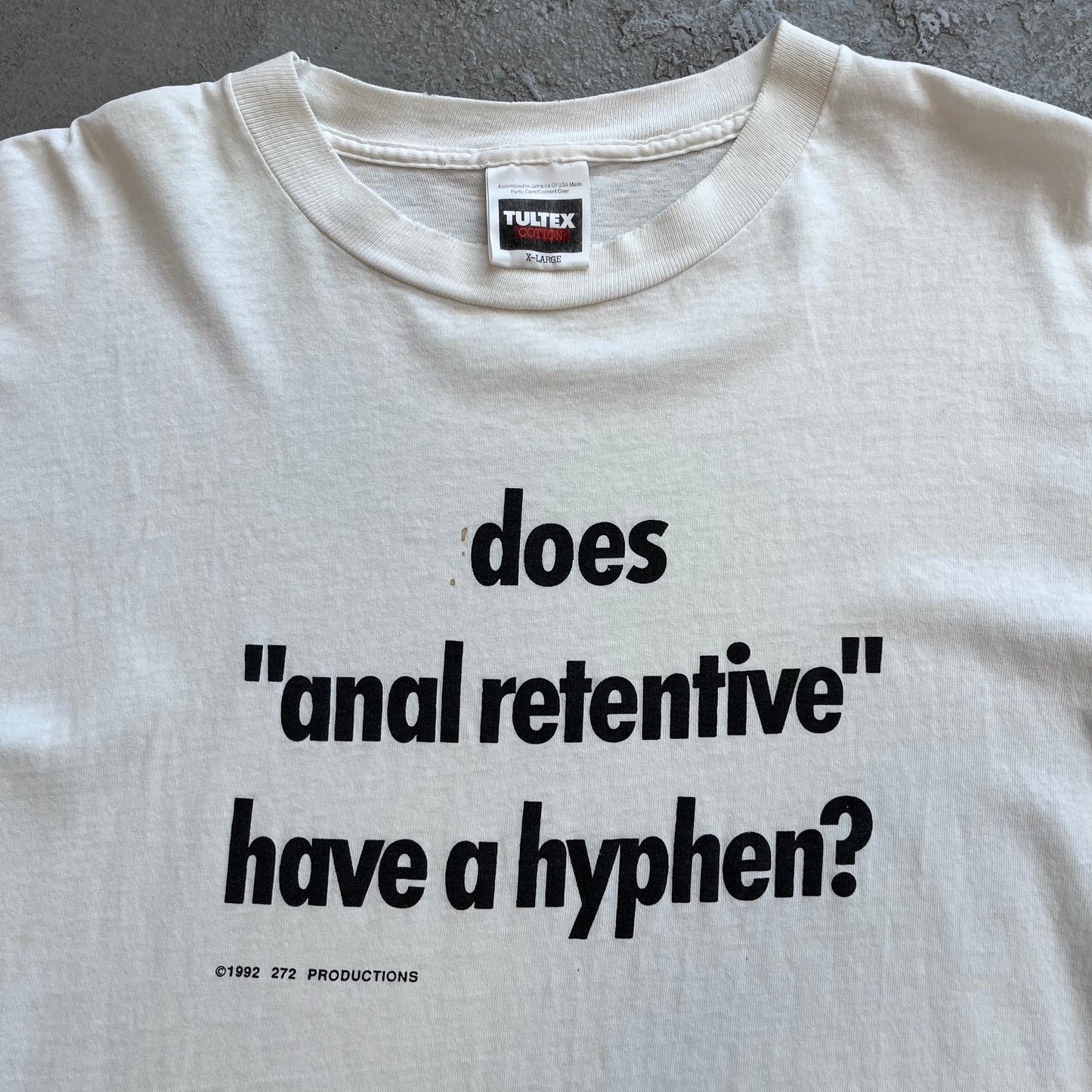 "anal retentive" '92 Tee