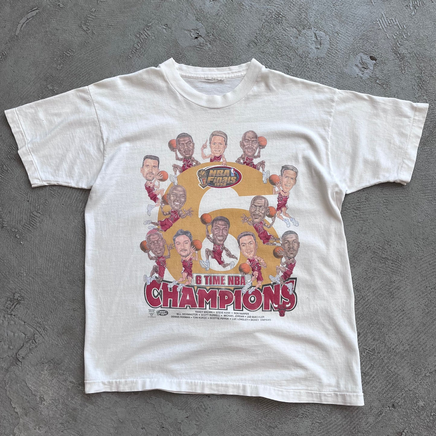 Bulls 6X Champs '98 Tee