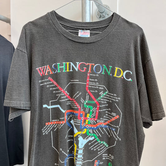 Washington D.C. ‘90s Subway Map tee