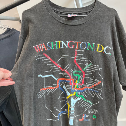 Washington D.C. ‘90s Subway Map tee