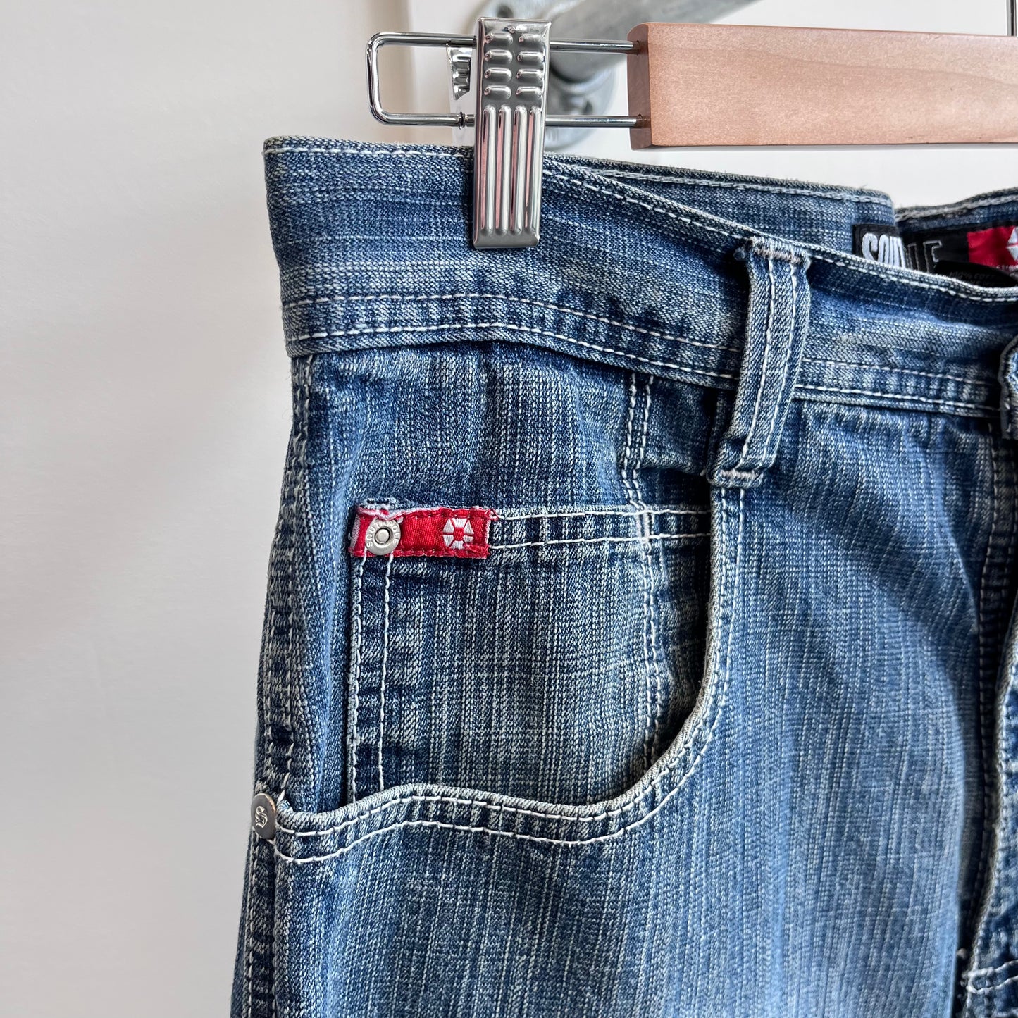 Southpole Beige tag Jorts W32