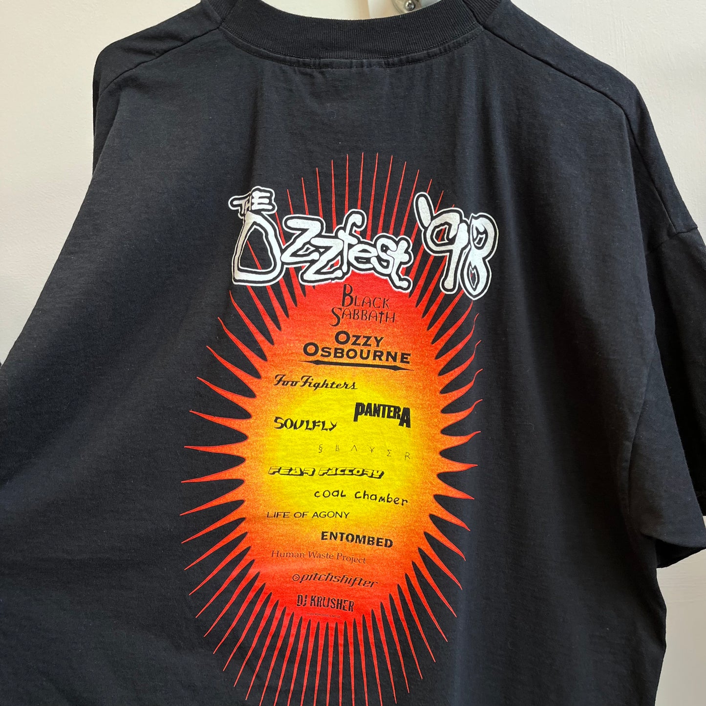 Ozzfest 1998 tour tee