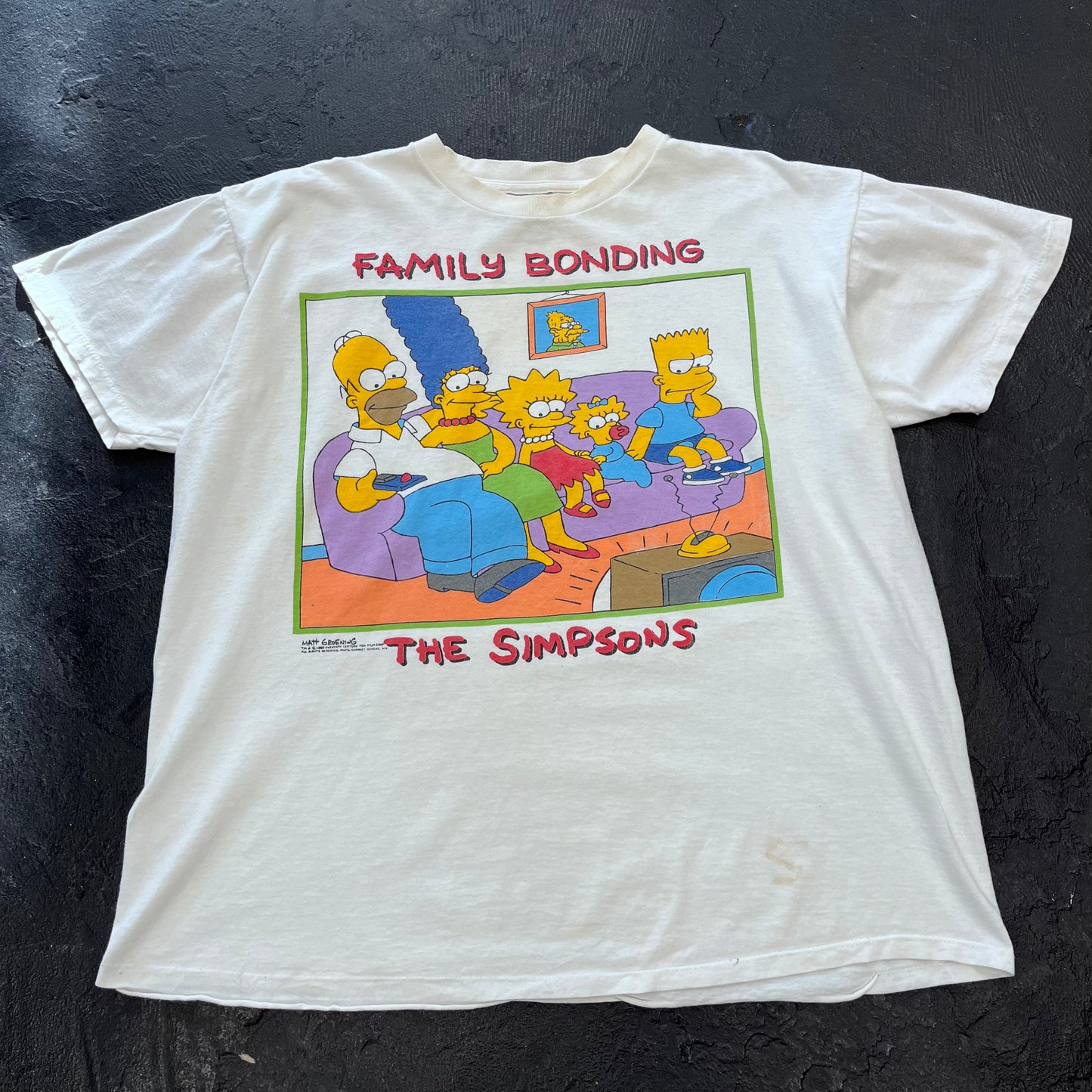 1989 THE SIMPSONS PORTRAIT T-SHIRT