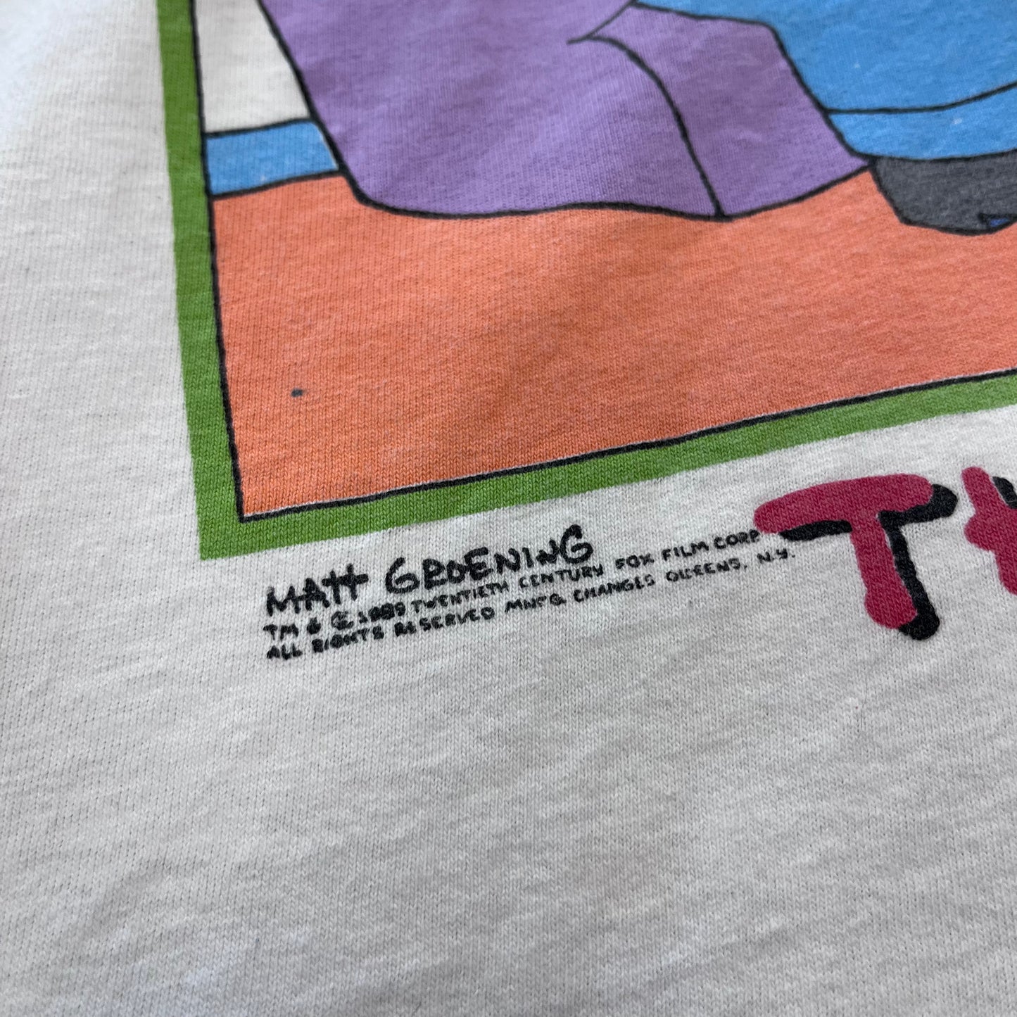 1989 THE SIMPSONS PORTRAIT T-SHIRT
