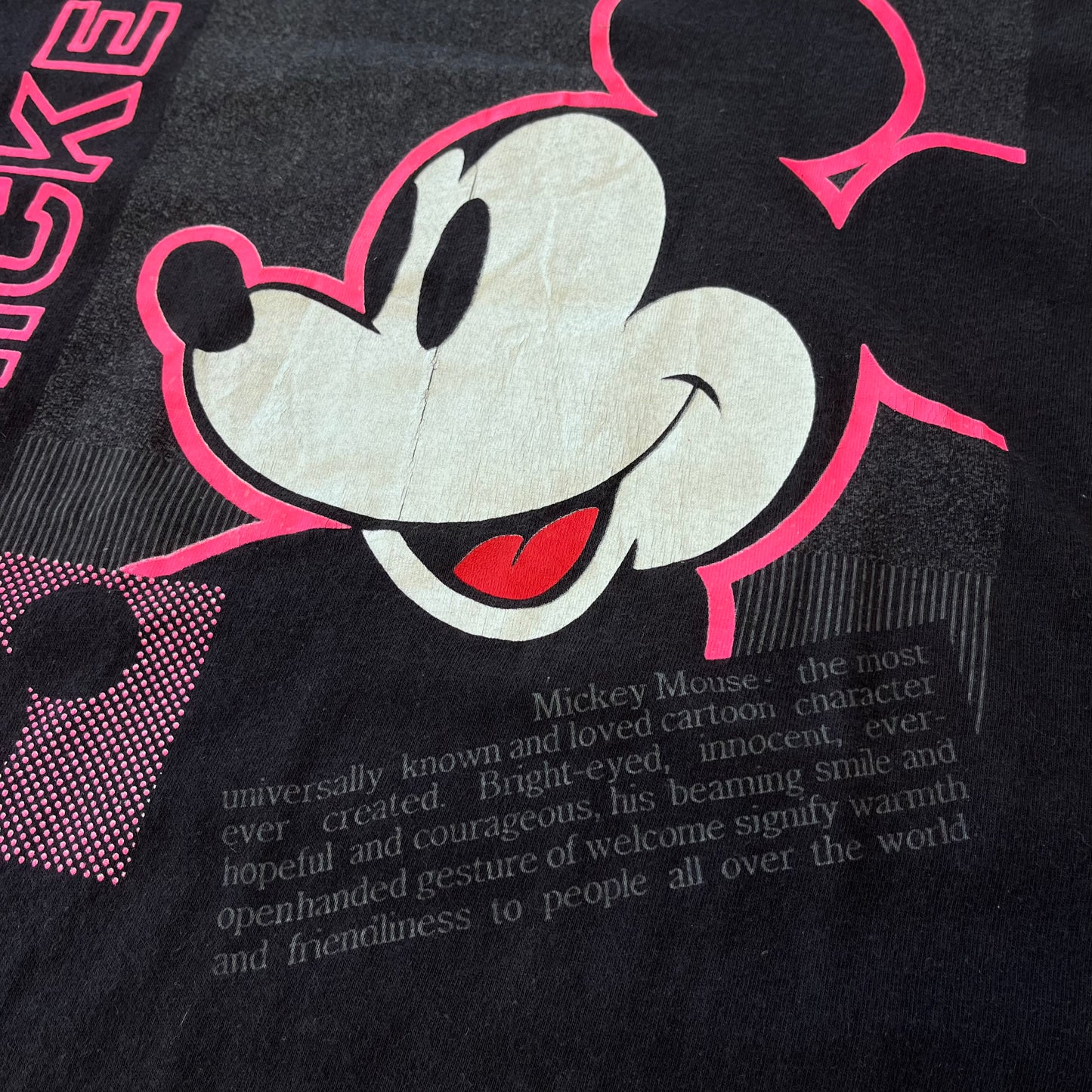 Mickey Mouse Neon Pink 90s tee