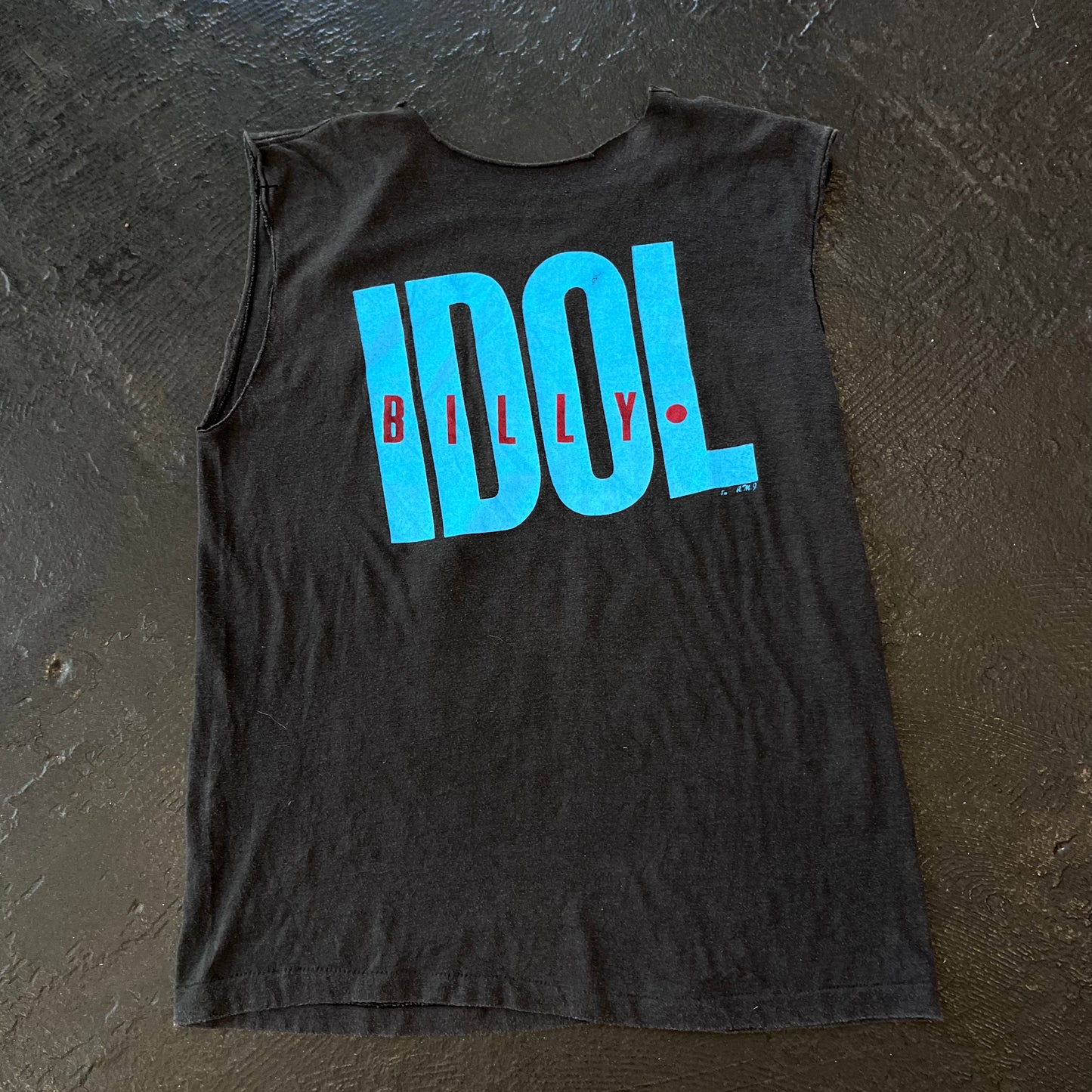 1983 BILLY IDOL CUT OFF T-SHIRT