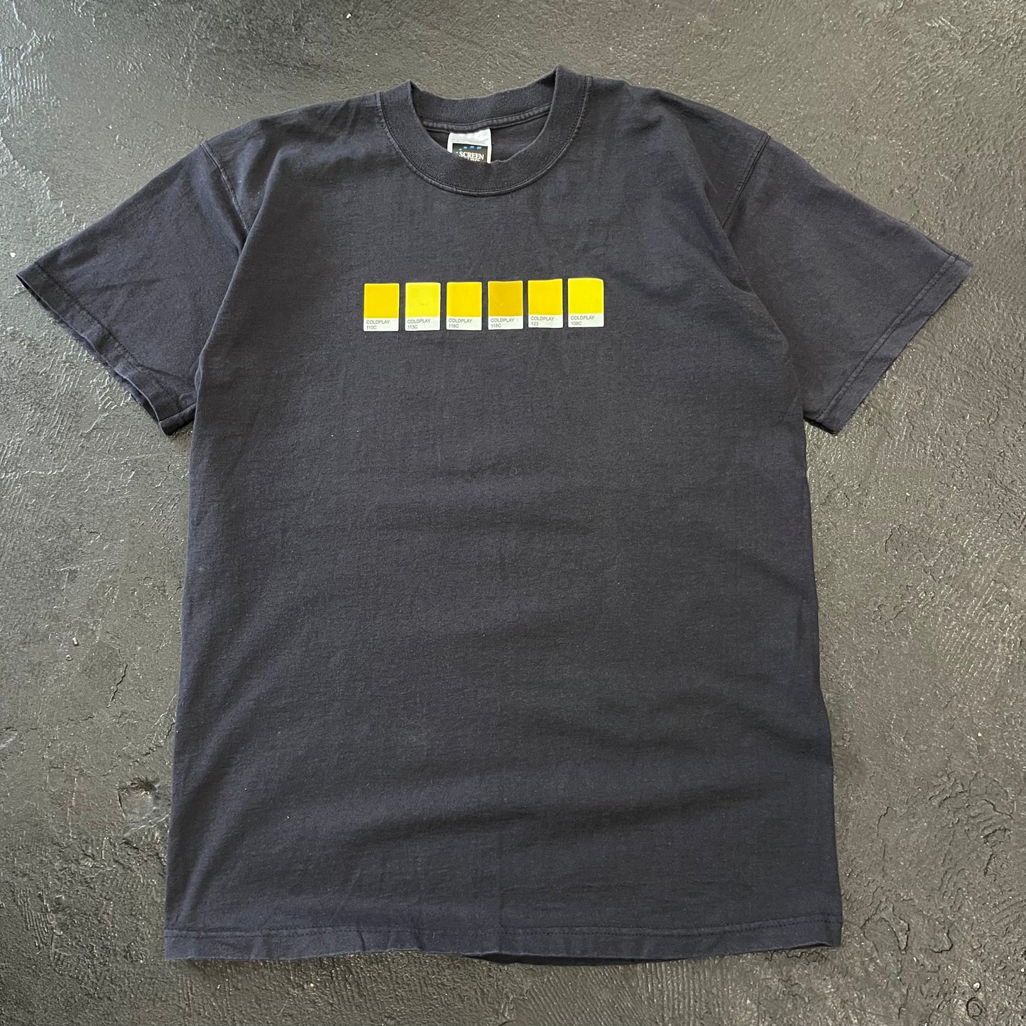 2000 COLDPLAY YELLOW T-SHIRT