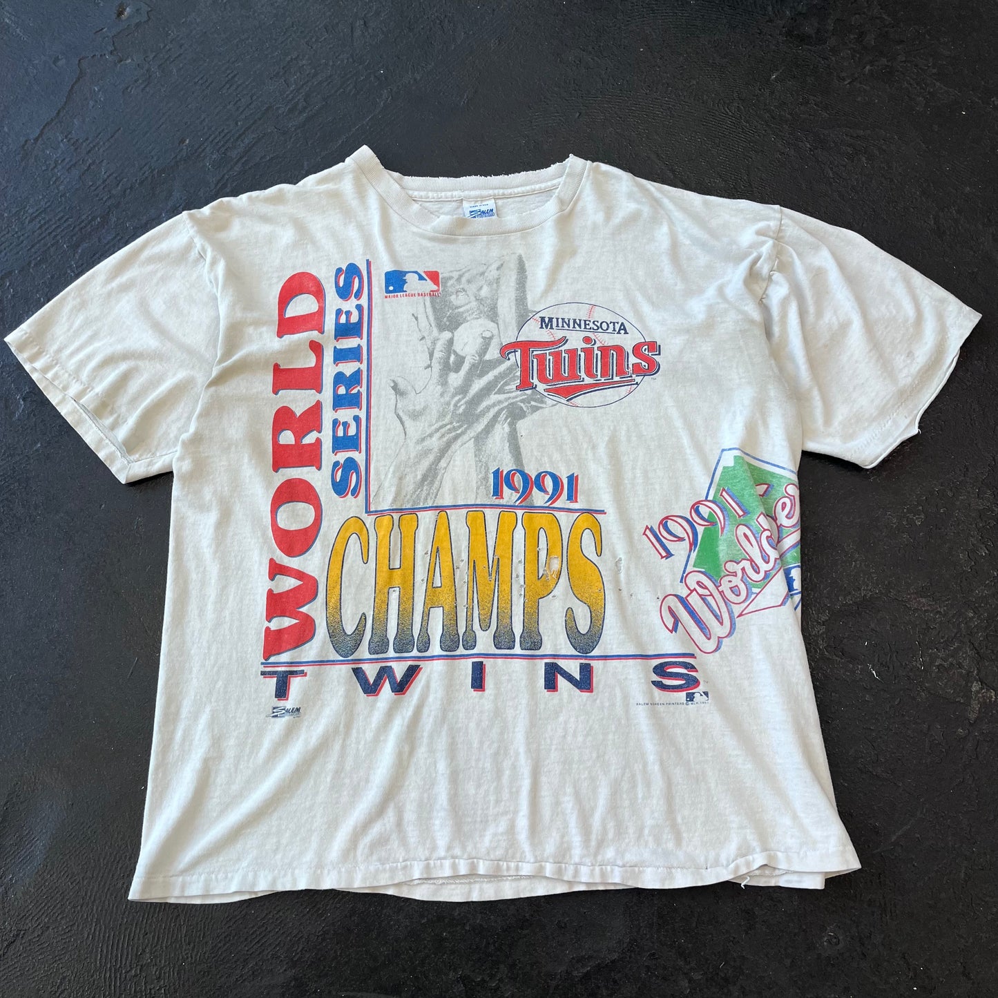 1991 MINNESOTA TWINS WORLD SERIES T-SHIRT